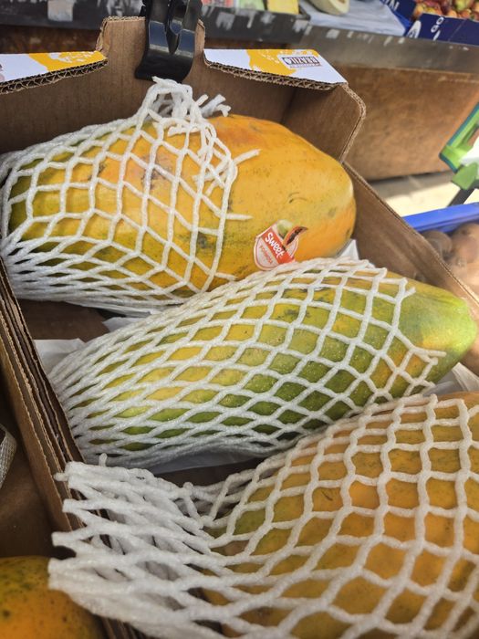 Caixas de papaias deliciosas para entregas