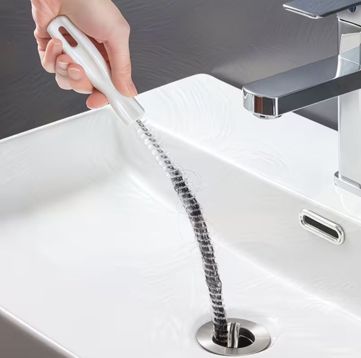 Removedor manual flexível para limpar canos e ralos