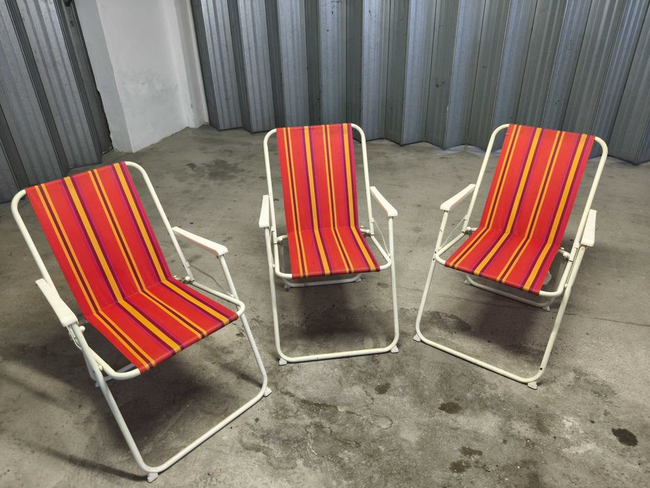 3 cadeiras de campismo