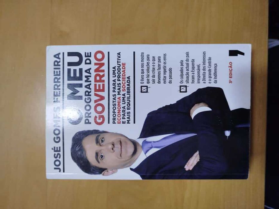 Livro O meu programa de governo, de José Gomes Ferreira