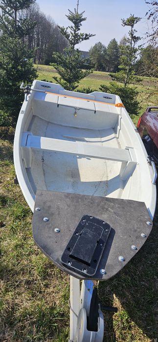 Łódka łódź wędkarska dwupłaszczowa 300x120 z wiosłami