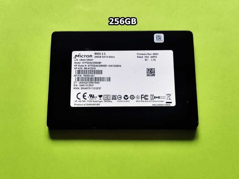 SSD 256GB Micron m600