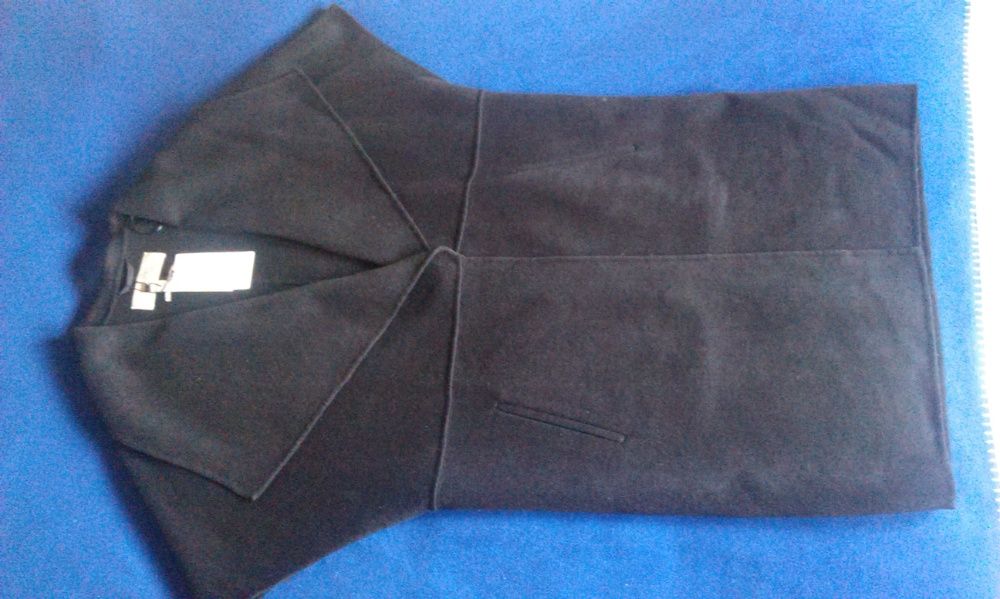 Casaco / capa Preto comprido da Zara handmade S