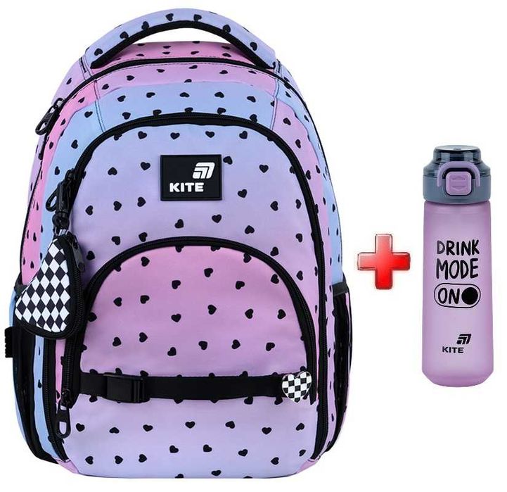 Рюкзак Kite Education teens Gradient K26-905M-2  подарунок пляшка  (на зріст дитини 130-145 см)