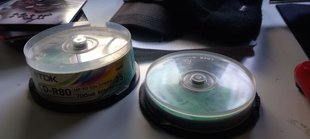 CDs e DVDs novos para gravar