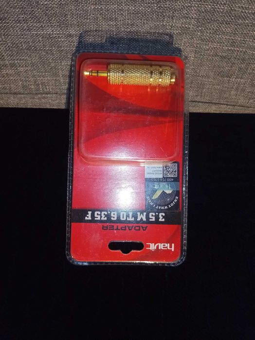 Adaptador Jack 3.5mm Macho para 6.35mm Femea