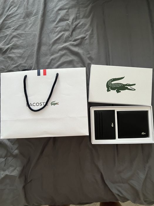 Оригінальний LACOSTE чоловічий гаманець і чохол  на картки NH2505FG