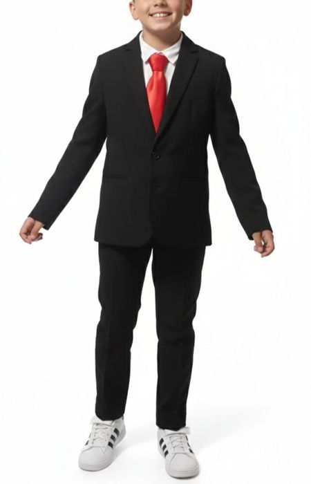 Fato (blazer+calça) preto 8/9 rapaz