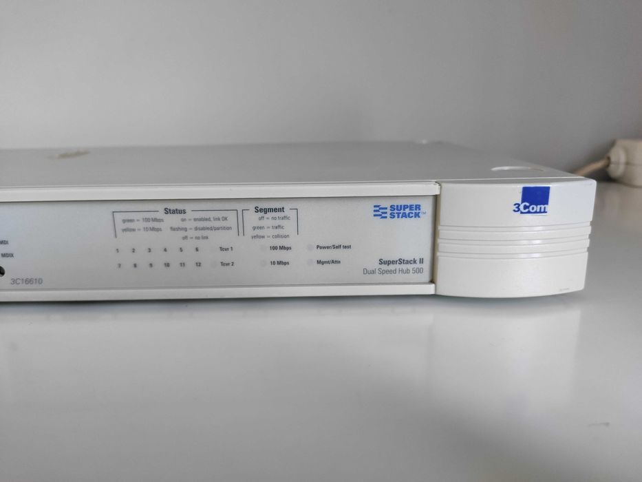 3Com SuperStack II 3C16610 12-Port Dual-Speed Hub 50064284489895298121