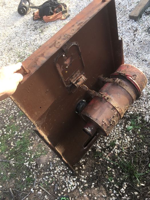 Case 580 g capo ou cobertura de motor e reservatório de filtro de ar