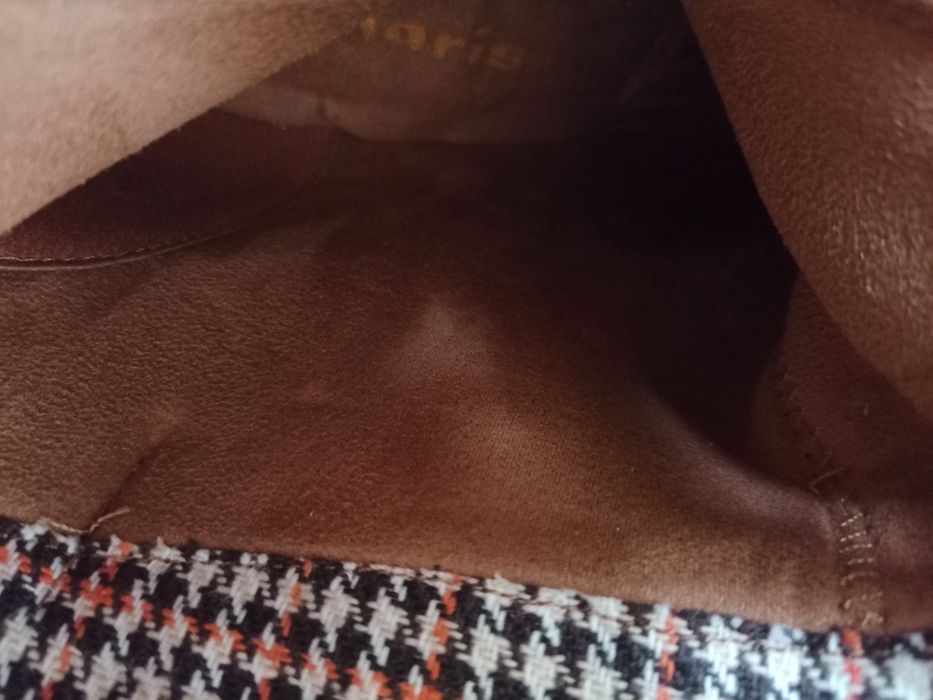 Rude botki Tamaris 37 wkładka 23,5 cm obcas 5 cm anti slide, feel soft