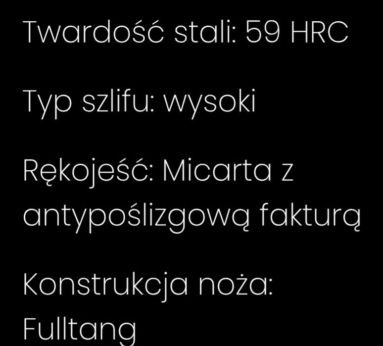 Nóż buszek średni od Wojasart  + pochwa
