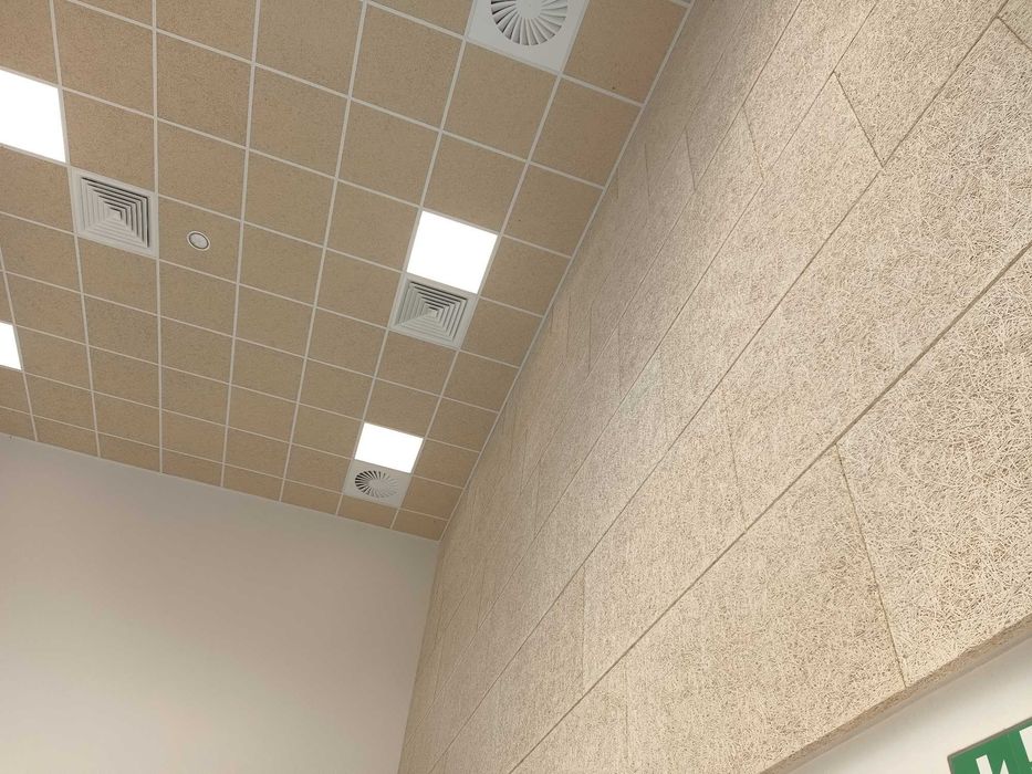 Panele ściany akustyczne Rockfon VertiQ Ecophon Akusto wall Heradesign