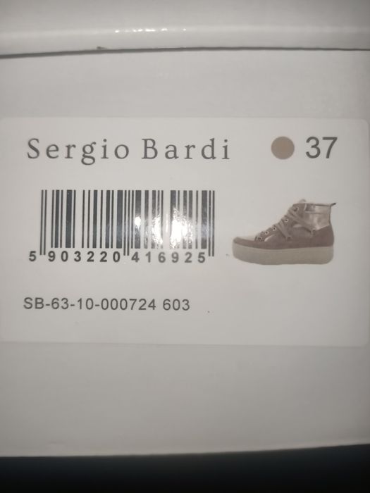 Czekoladowe botki ocieplane Sergio bardi