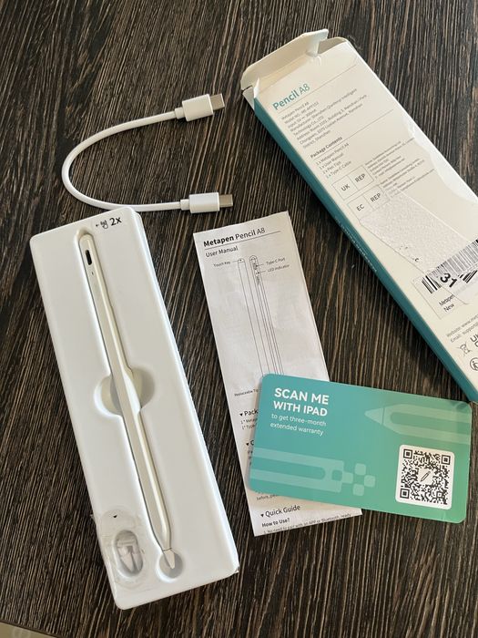 Metapen Pencil A8 для iPad 2018-2024, iPad Pro, iPad Air, iPad Mini