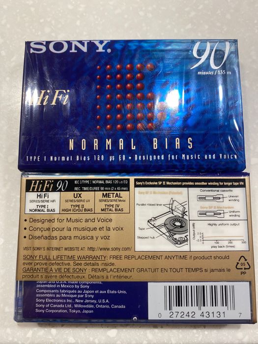 Аудиокассеты TDK, Maxell и Sony