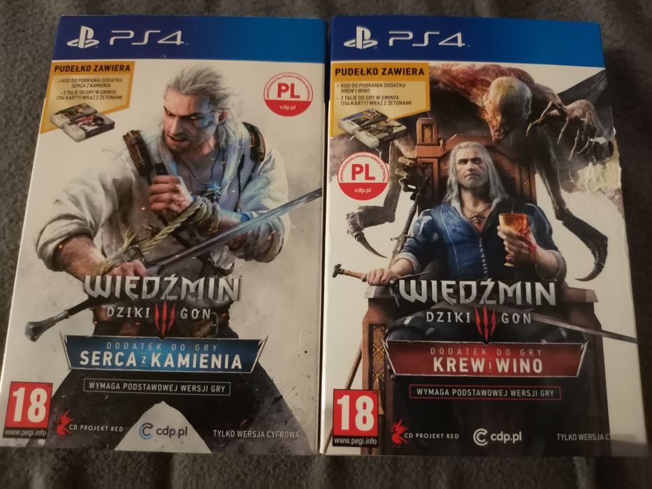 4 talię do gwint wiedźmin 3 Dziki Gon serce z kamienia krew i wino ps4