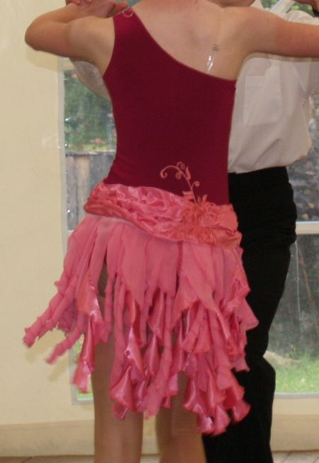 Sukienka taniec towarzyski 2w1 latino standard