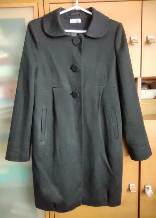 Płaszczyk damski czarny elegancki S