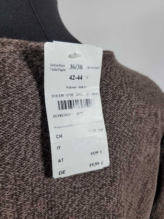 Nowy sweter BonPrix 36,S / 38,M melanż brązowy