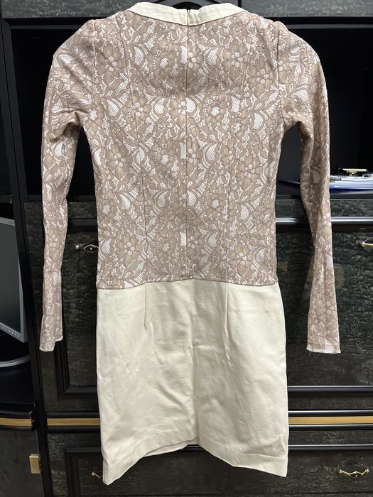 Сукня оригінальна комбінована трикотаж/мереживо