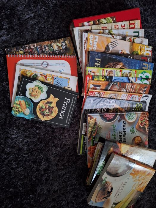 Revistas e materiais com receitas