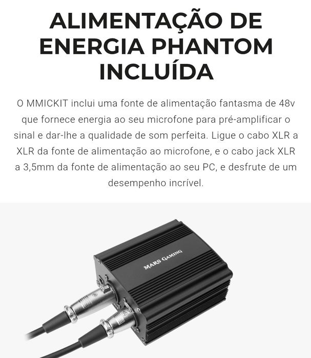 Microfone Profissional Mars Gaming 7 em 1