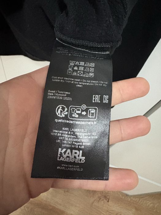 Bluza Karl Lagerfeld duże logo oryginał