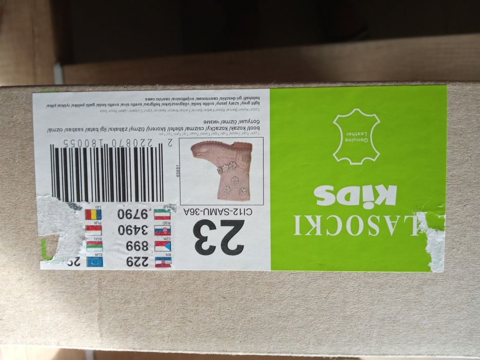 Kozaki dla dziewczynki Lasocki nr.23