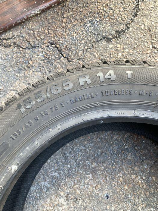 Резина шини колеса r14 155/65 barum зима