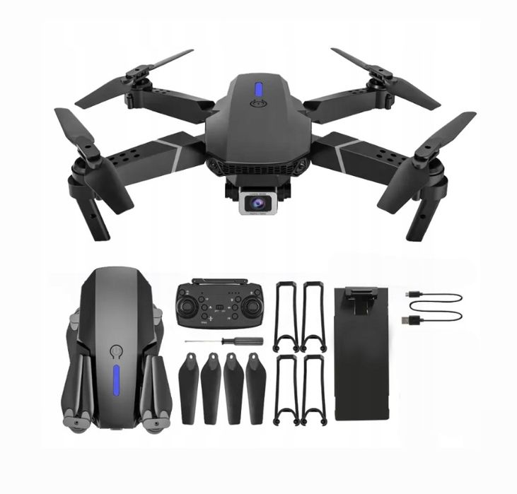 Dron latający 2 kamery WIFI HD zasięg 350 m