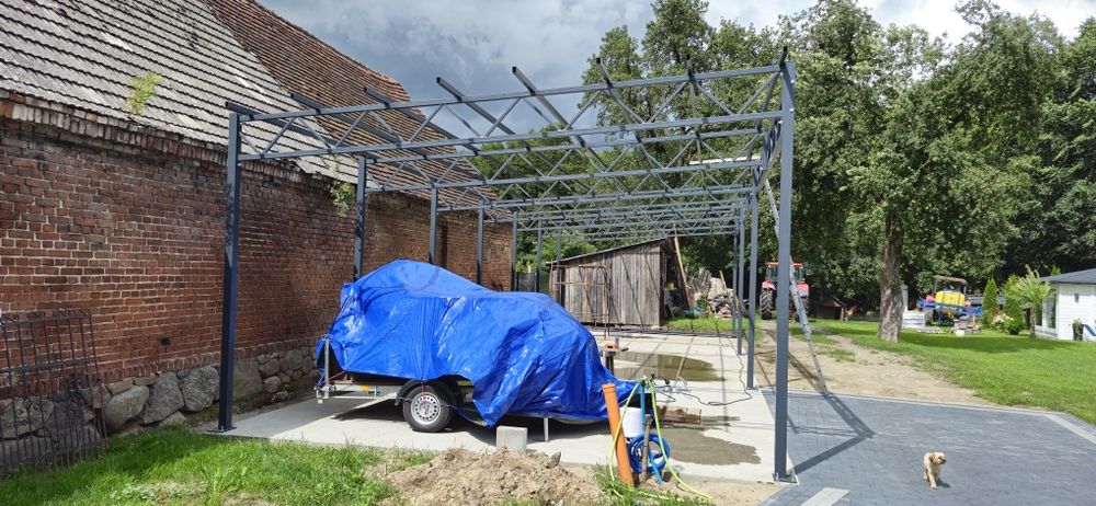 Konstrukcja stalowa 6x18 Wiata Hala