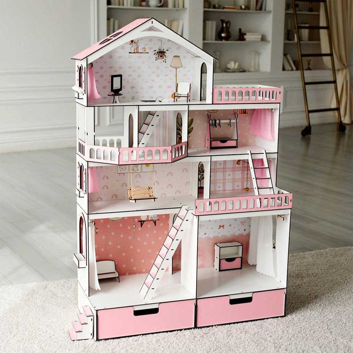 Величезний ляльковий будинок ЛОЛ Особняк ляльки LOL кукольный дом