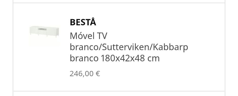 Móvel de TV IKEA  180 cm