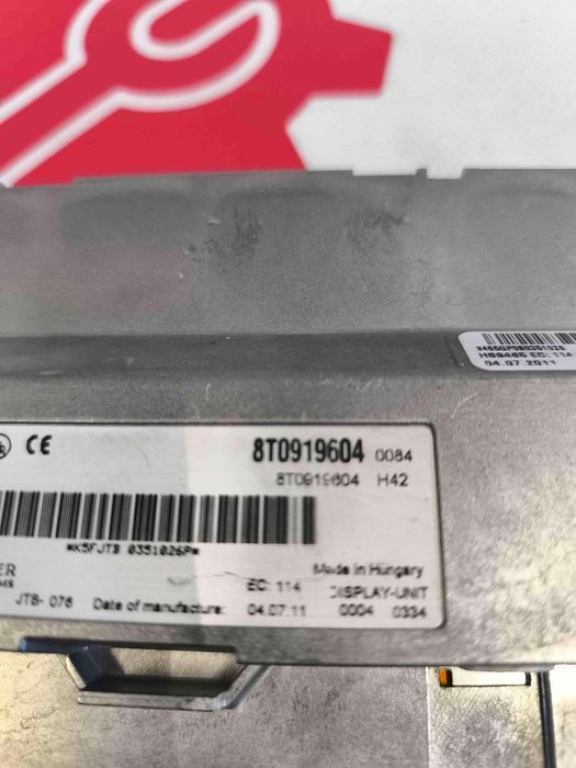 Display / Ecrã de Informações AUDI A5 3.0 TDI (150 kW / 204 cv) [10.2011 - 01.2017] 8T0919604 (OEM)
