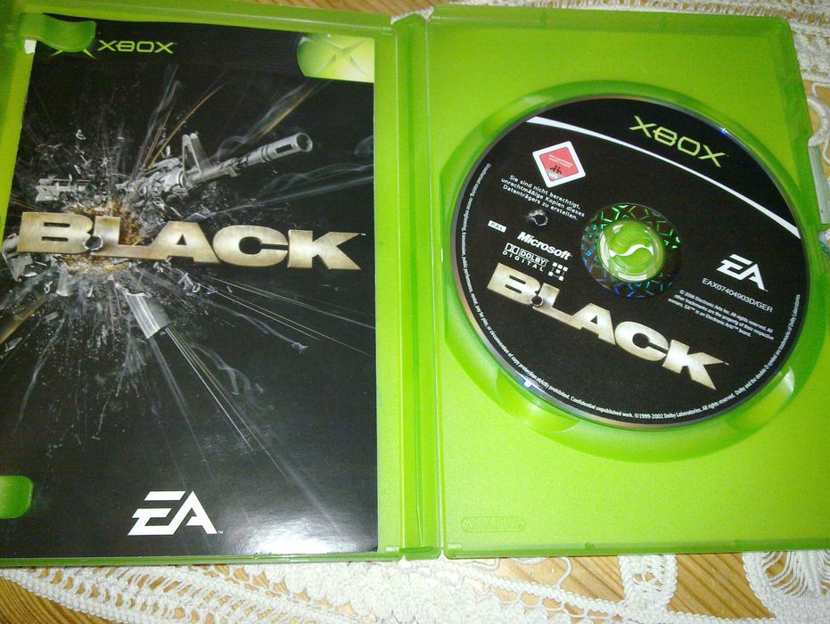 Gra BLACK Xbox Classic stan IDEALNY/Bardzo Dobry+ USK język ANG+GER