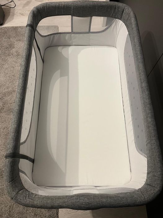 Łóżeczko dostawne 4w1 - MoMi  Smart Bed - materac pasy moskitiera