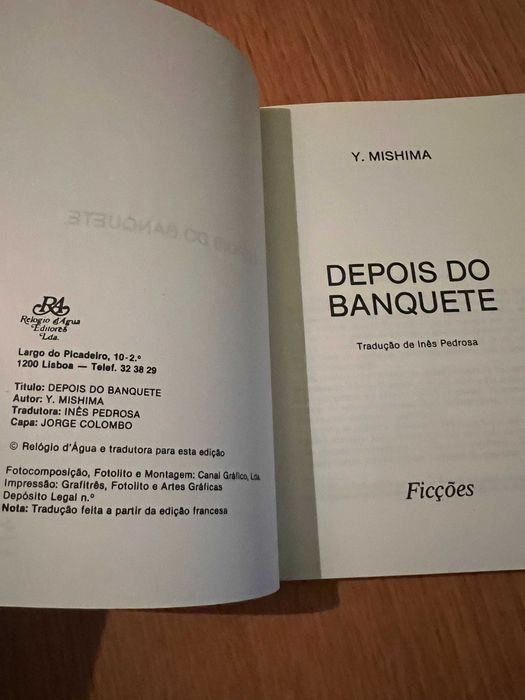 depois do banquete     Y. MISHIMA