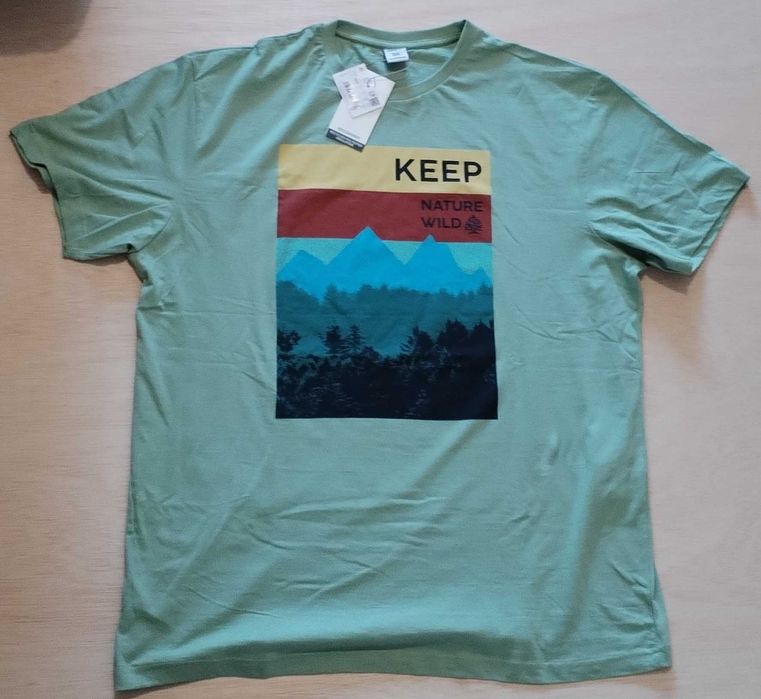 T-shirt Springfield com estampa montanha tamanho XXXL