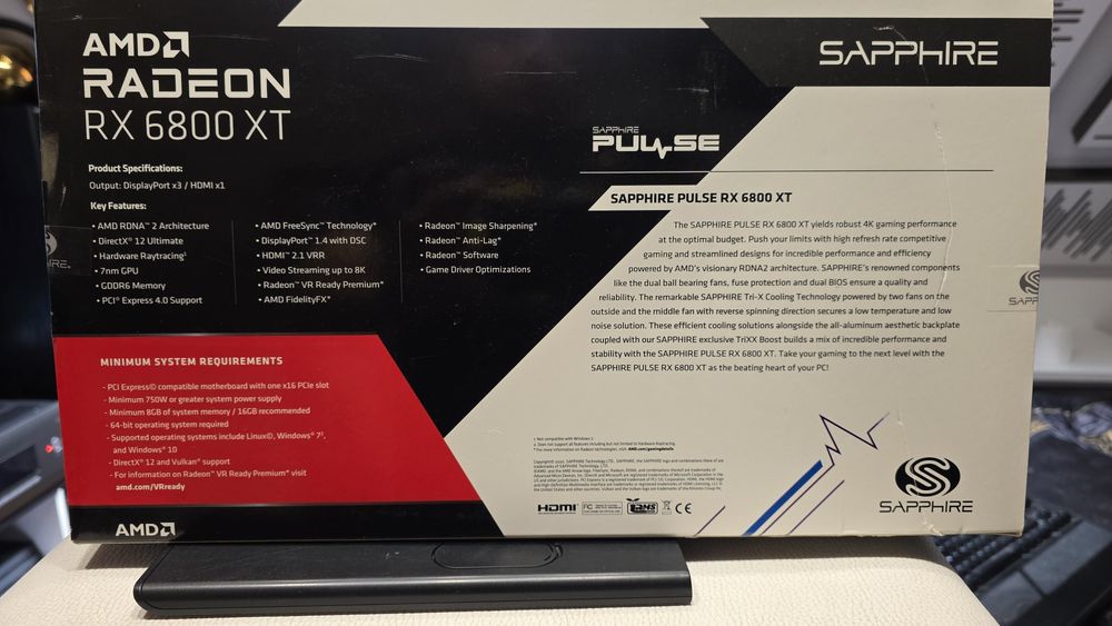 Sapphire Radeon RX 6800 XT Pulse 16 GB – bardzo dobry stan