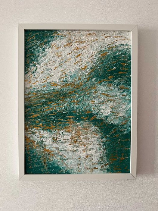 Pintura abstrata em acrílico