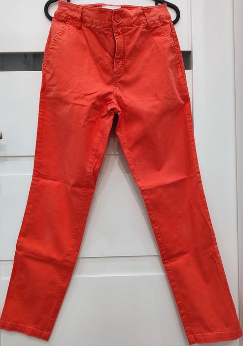 Spodnie materiałowe damskie Wólczanka rozmiar 36  czerwone