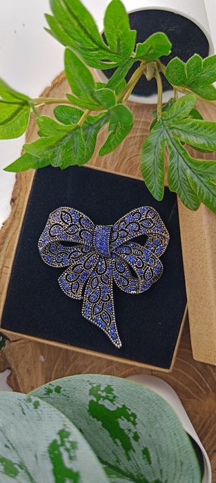 Nowa bardzo duża broszka elegancka kokarda plus gratis