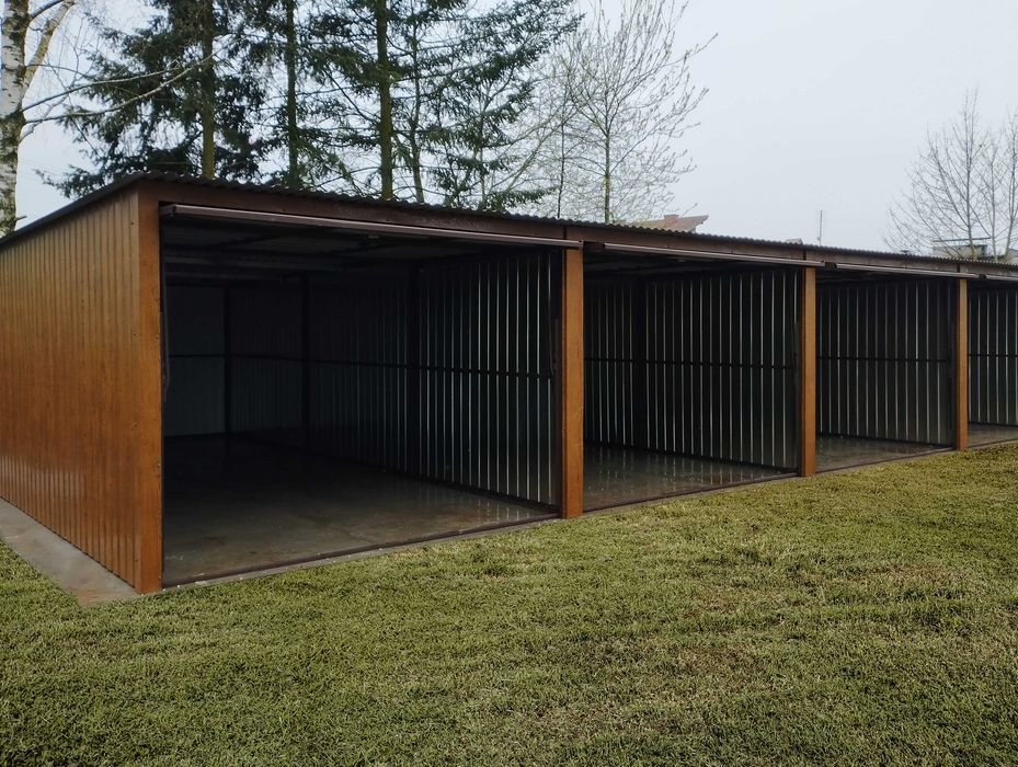 garaż blaszany 12x5 garaż blaszak garaze blaszane 5x7 7x6 5x5 profil  producent garaże