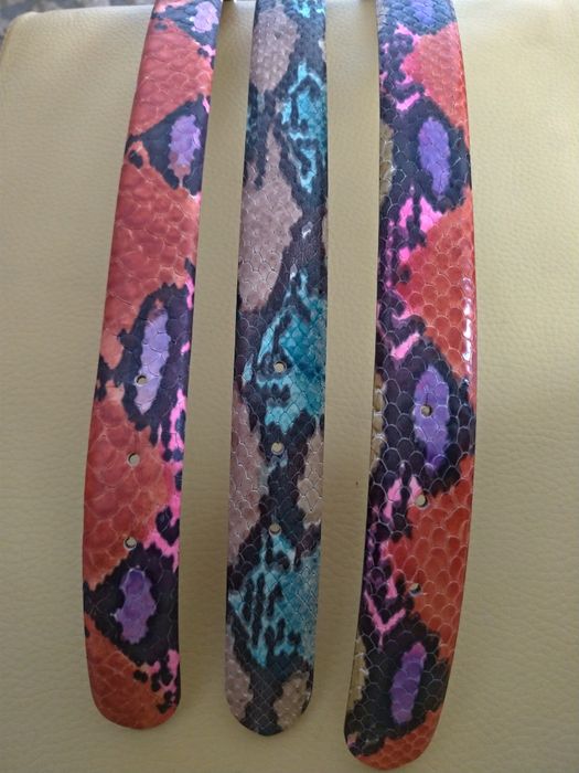 Women's Snake Leather Belt.