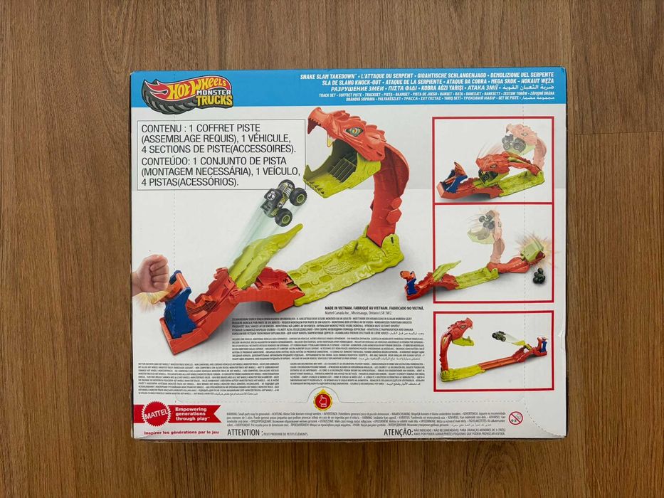 Hot Wheels - Monster Trucks - Snake Slam Takedown - NOVO