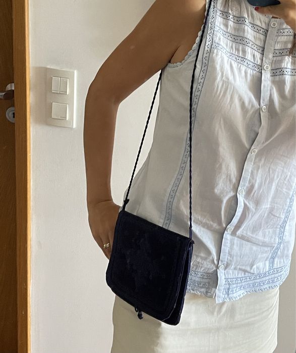 Bolsa de veludo da loja Lavanda Comporta