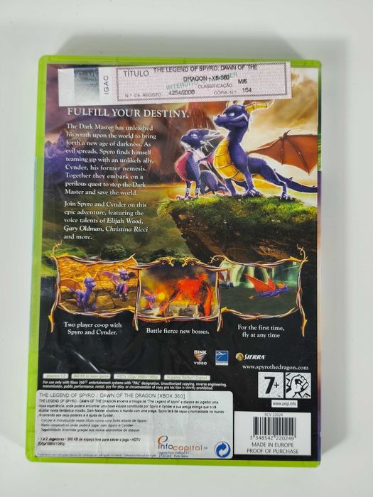 Legend Of Spyro Dawn Of The Dragon - Xbox 360