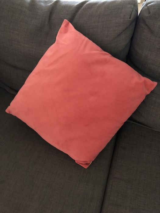 2 Coral-Colored Pillow Covers