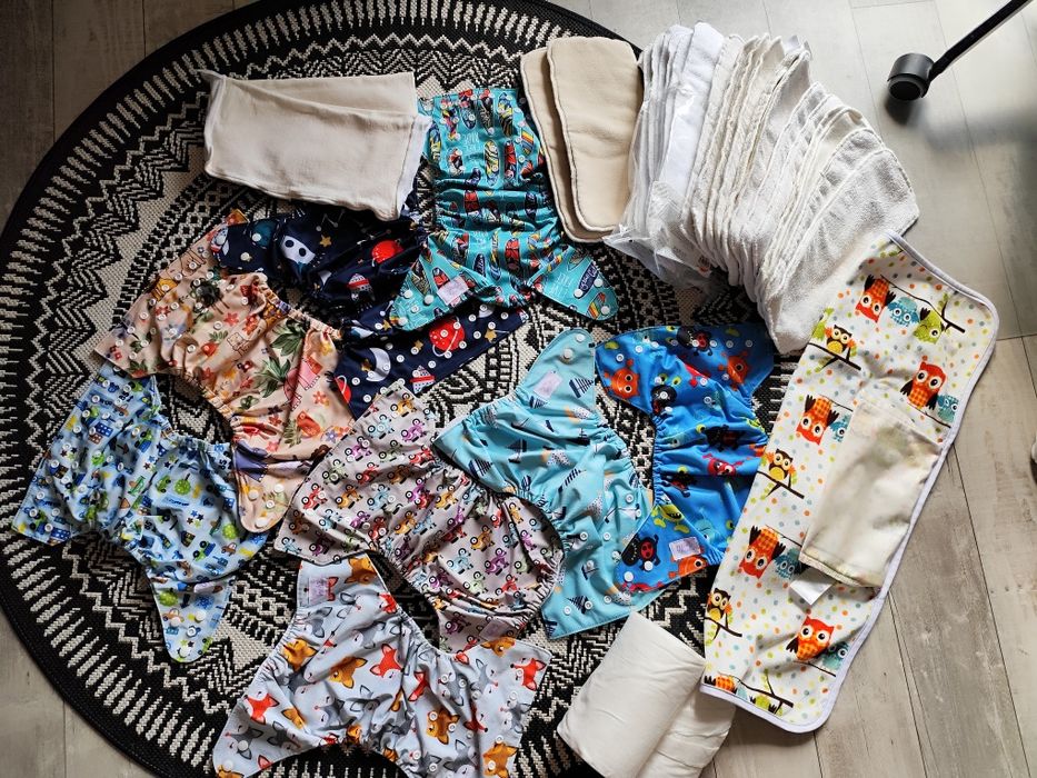 Pieluchy wielorazowe, wkłady, podkład wielorazowy